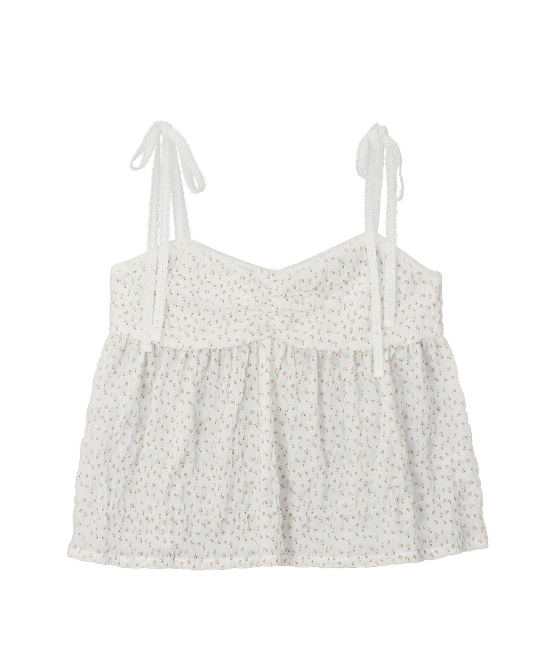 Blooming Sleeveless Blouse-Flower