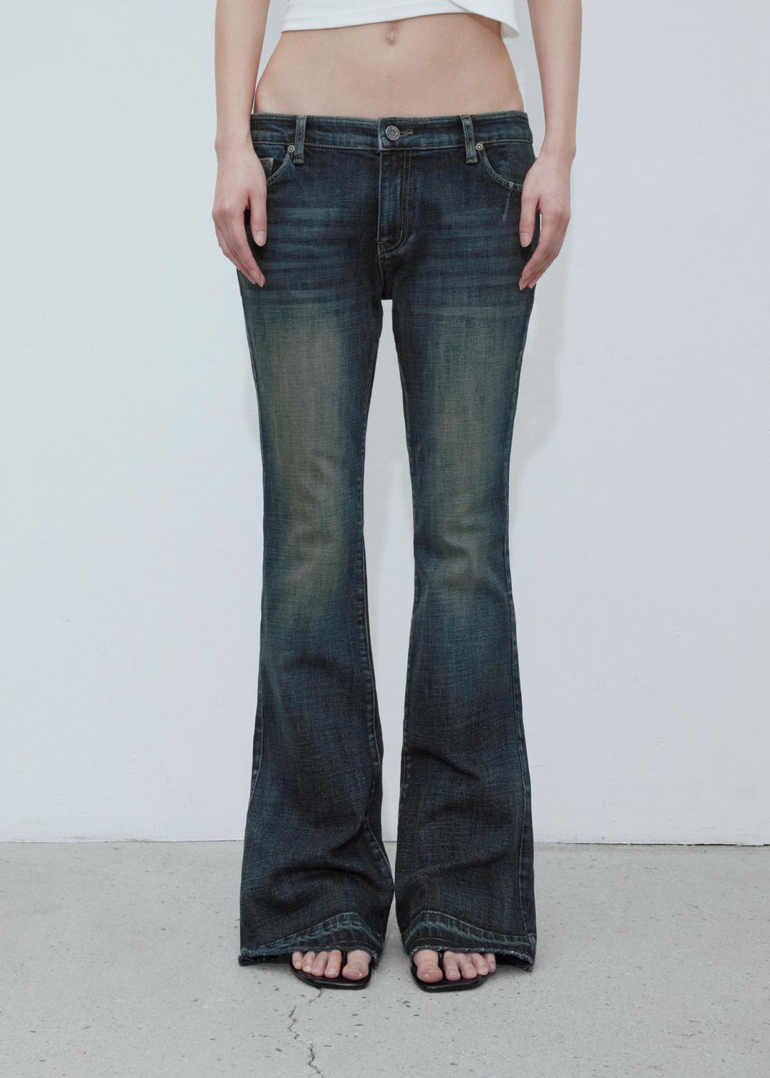 VINTAGE BLUE BOOTCUT JEANS, VINTAGE BLUE