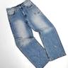 Simora western rivet painting jeans (light blue)
