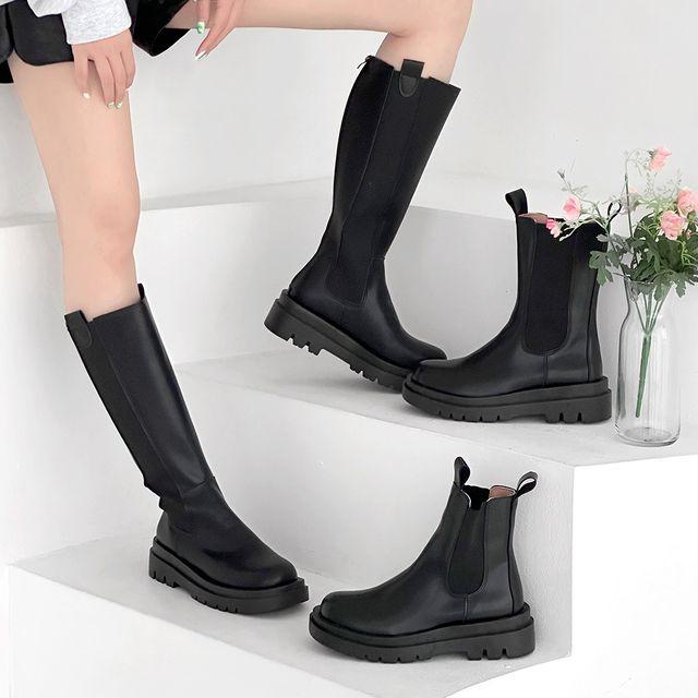 [당일출고/1만족판매!] 폭신 3type 라운드 사이드 밴딩 롱/미들/숏 첼시 롱부츠-2459