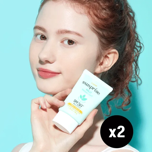 선프라이즈 마일드 워터리라이트 50g 2개 SET /촉촉 산뜻 선젤 /자외선차단/선크림