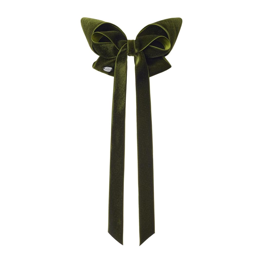 FAIRY BIG BOW HAIRPIN - KHAKI