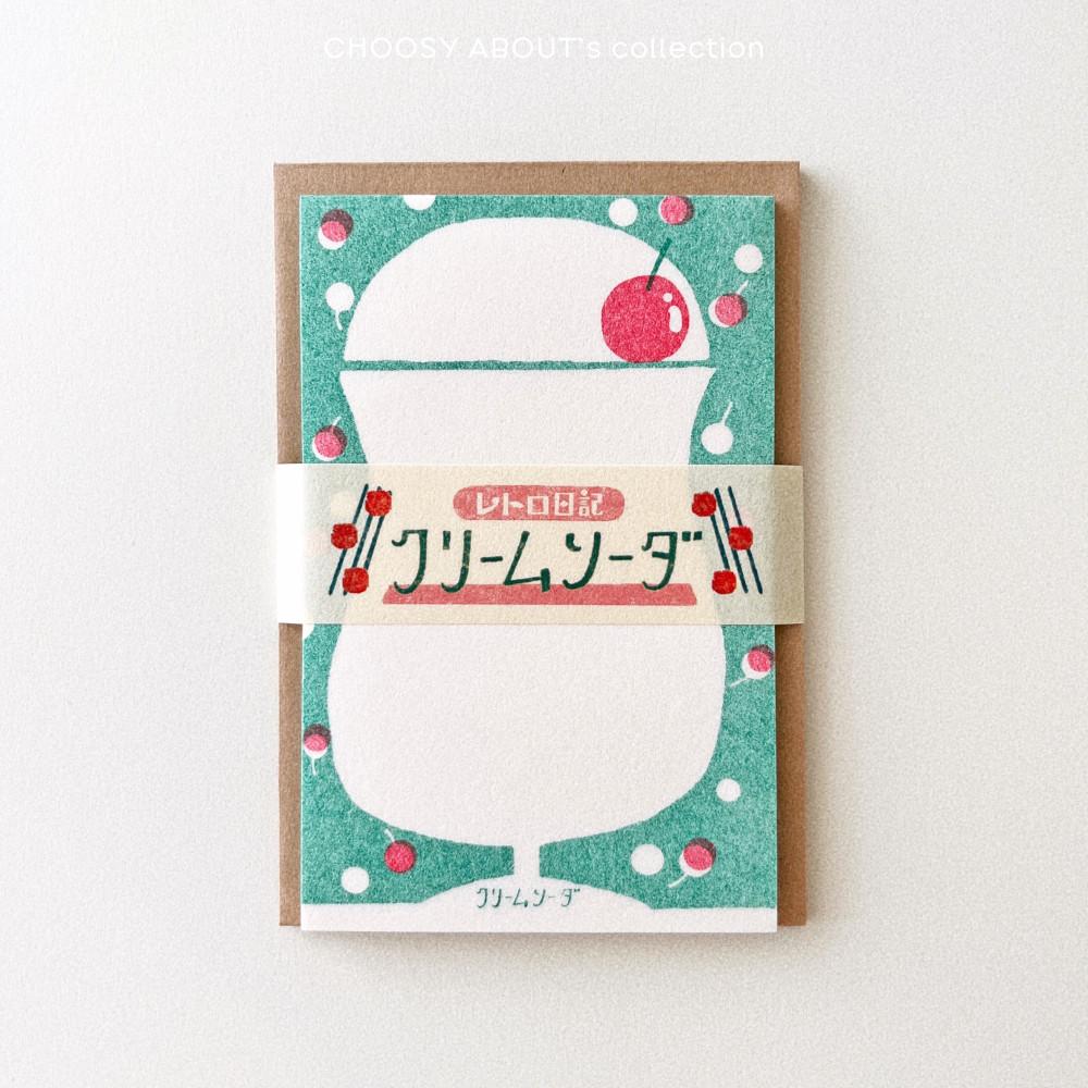 레트로 파르페 미니 레터 세트 편지지 편지 세트 와시 종이 미노지 30장