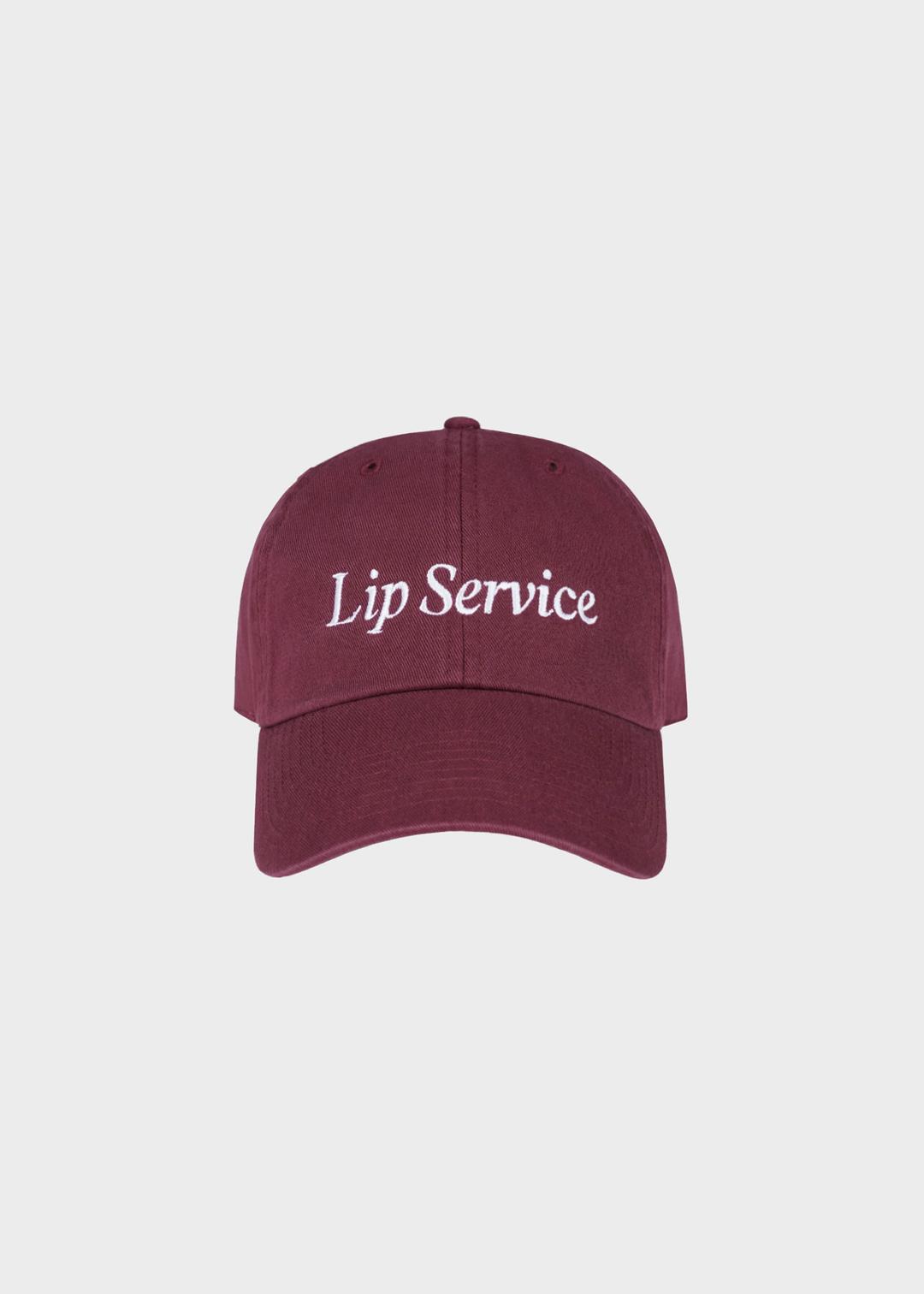[2nd] "Lip Service\" Cap Burgundy