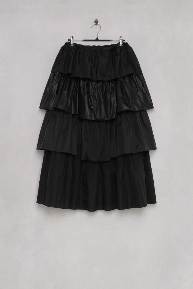 DUET TIERED SKIRT black