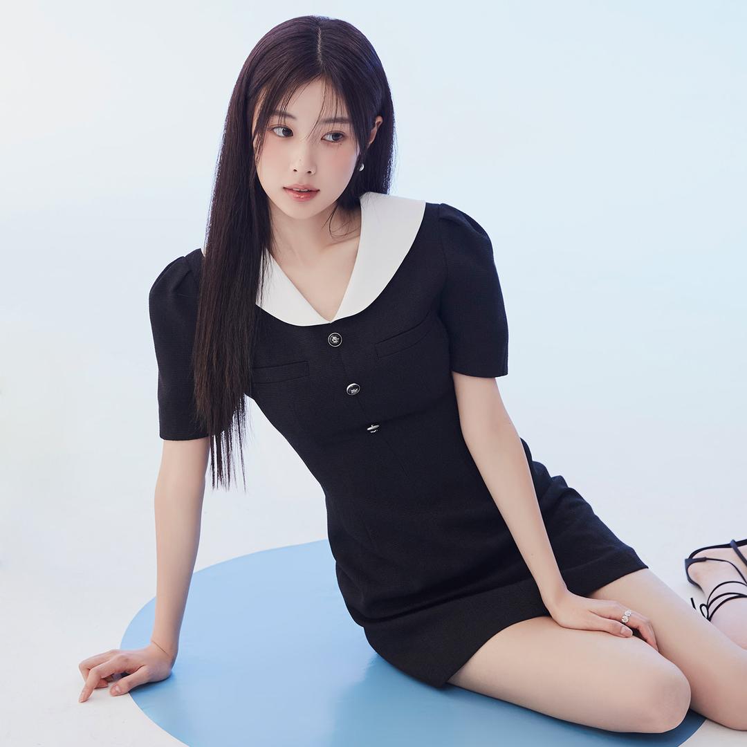 [N도착]트위드 카라 배색 원피스(1color)_RMOWD38R12