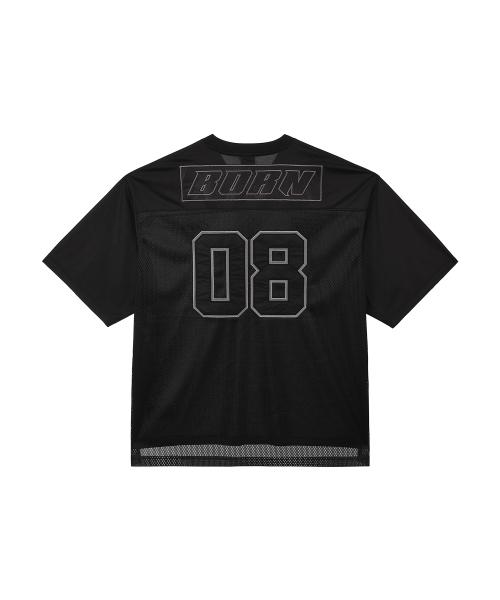 08 RUGBY JERSEY T-SHIRTS [BLACK]