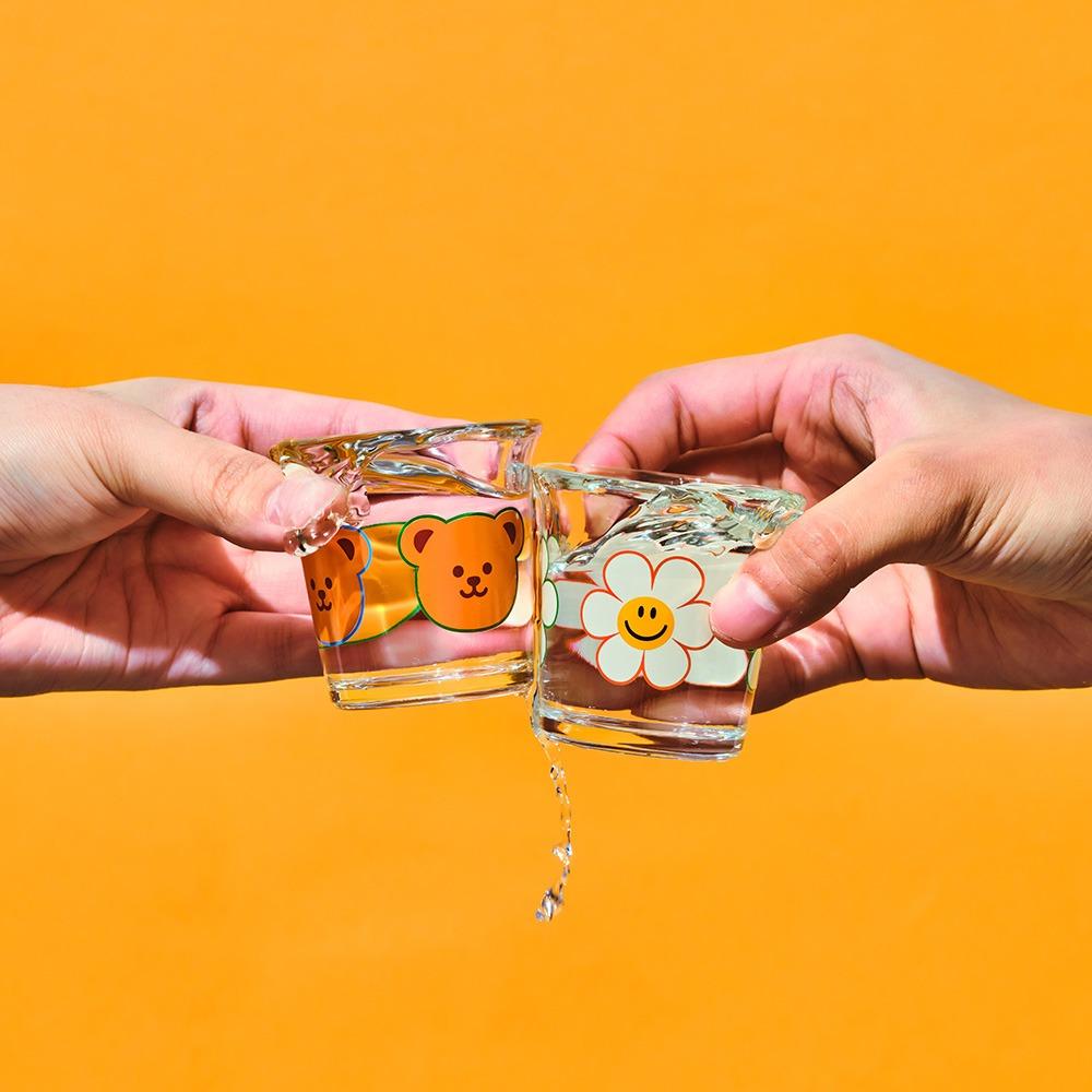 위글위글 소주잔 4P 세트