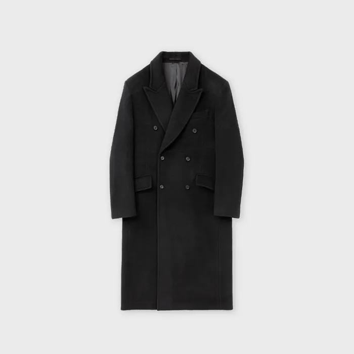 Double Breasted Coat, Black