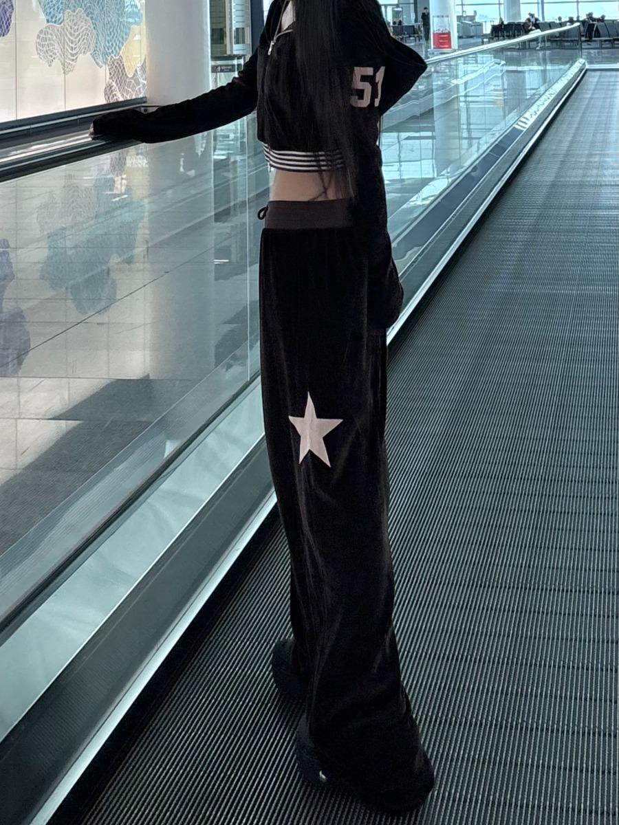 star velvet training pants