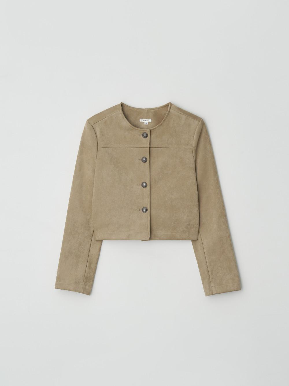 제니오 (pre-order) 베니 스웨이드 자켓_베이지