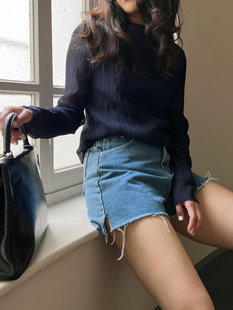 르쌍크메 봄 신상 팬츠 | 데님 쇼츠