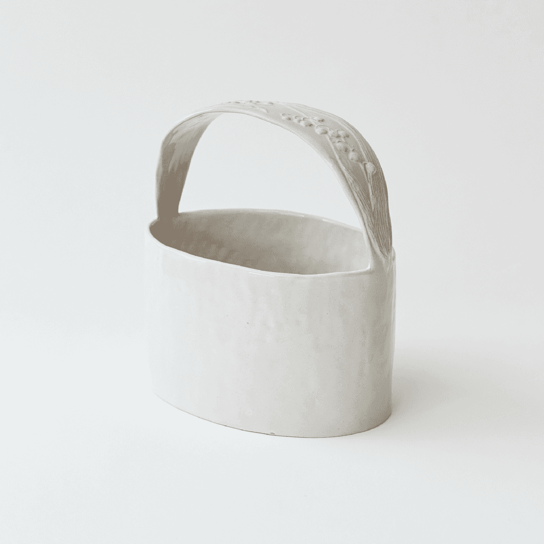 은방울꽃 세라믹 바구니 by 박혜성