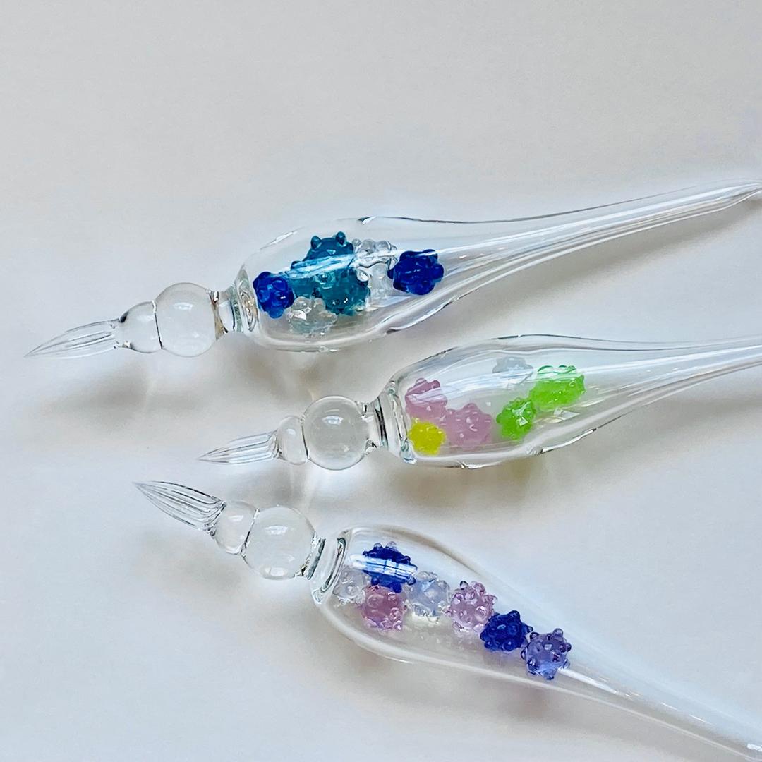 【KUROKABE】TOMAI Fine Lampwork ガラスペン（金平糖）