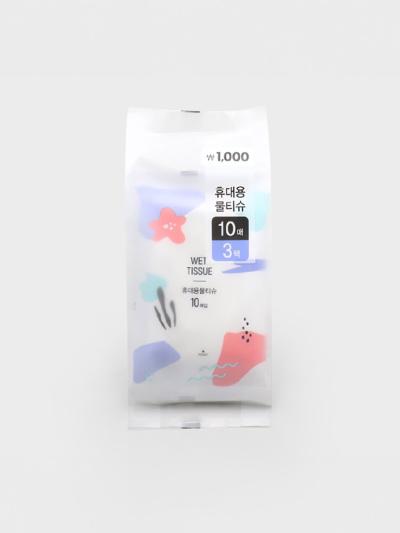 휴대용 물티슈 10매X3팩