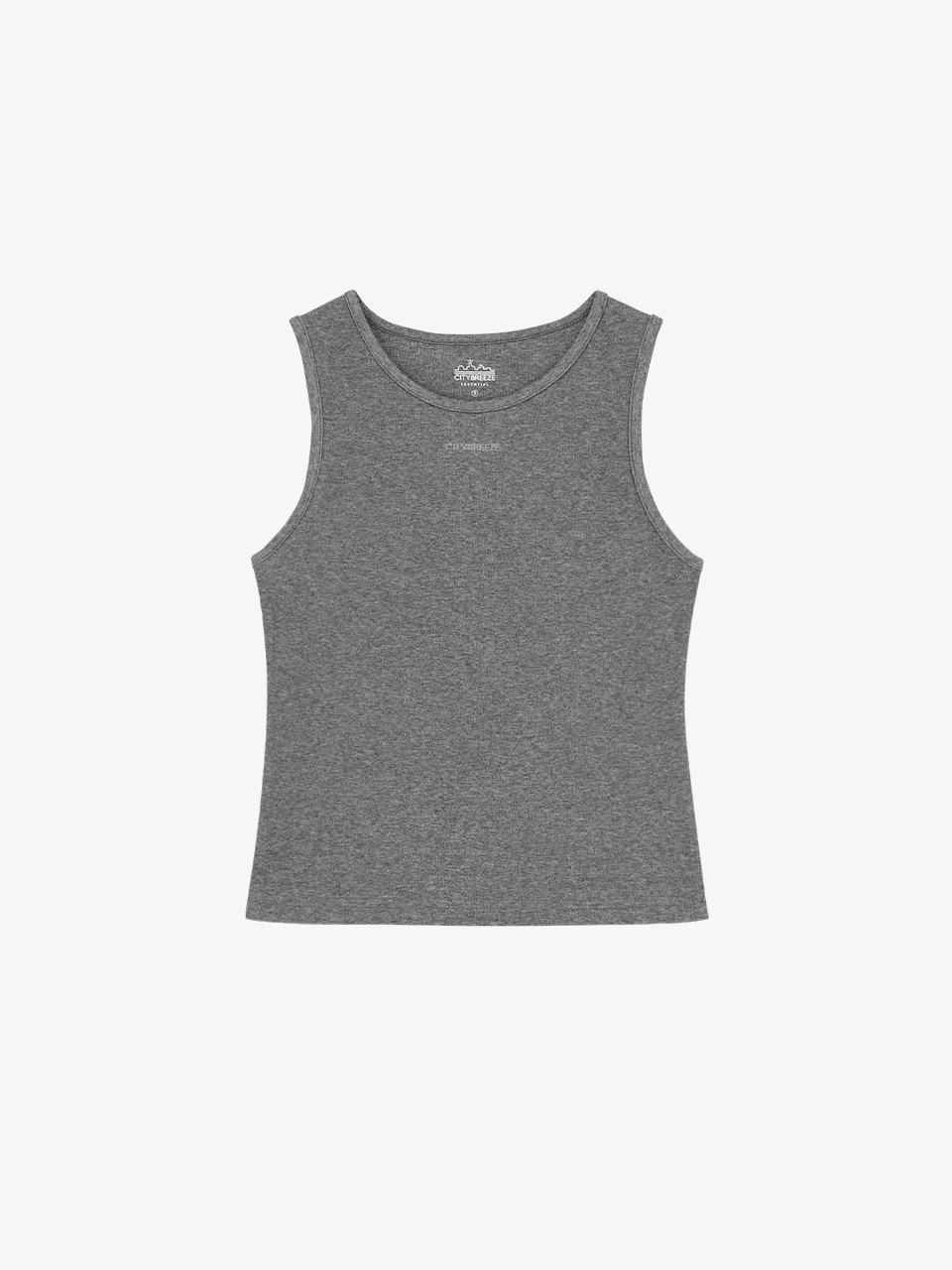 에센셜 슬리브리스 탑_CHARCOAL