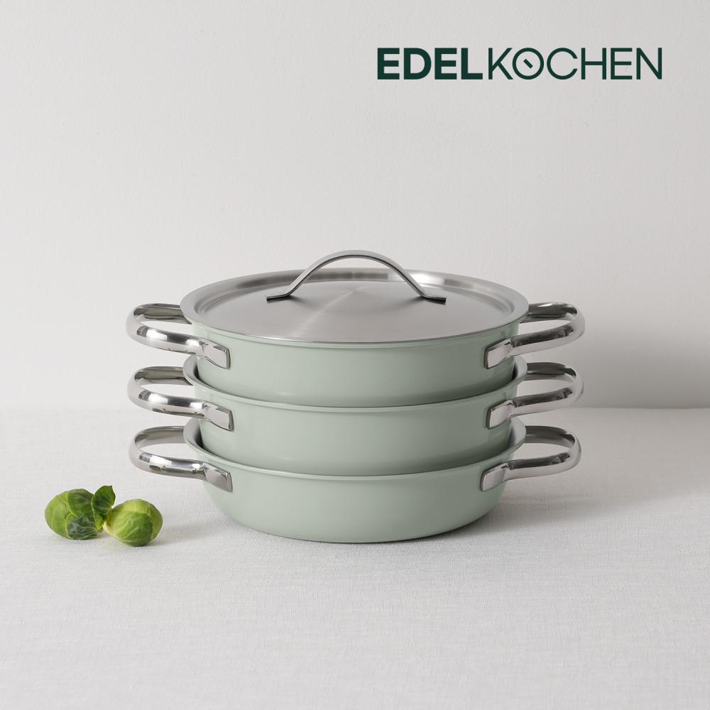 에델코첸 착착 통5중 스텐 인덕션 냄비세트 3종 인덕션용 20