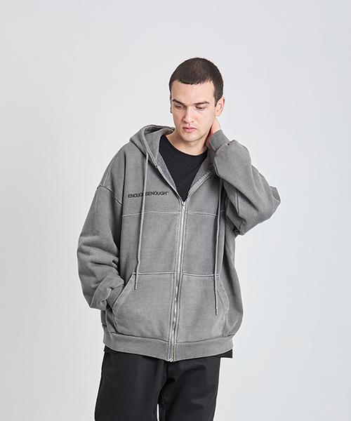 빅로고 후드집업 (다크그레이)