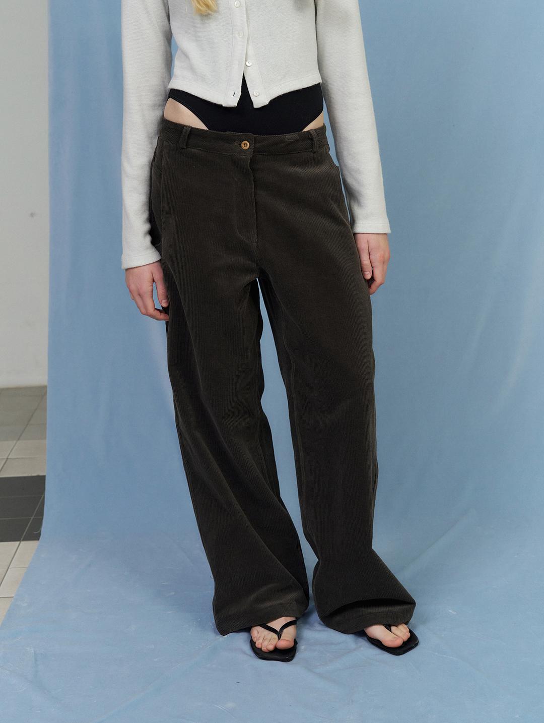 Build corduroy pants - deep khaki