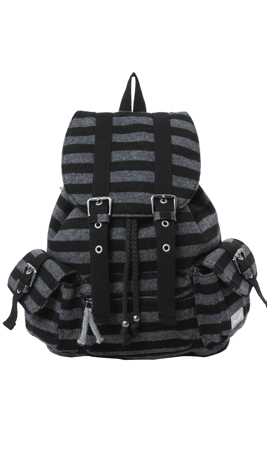 Wool stripe backpack_black(6/10)