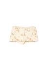 FLORAL LAYERED MINISKIRT & BOXER SHORTS, BEIGE