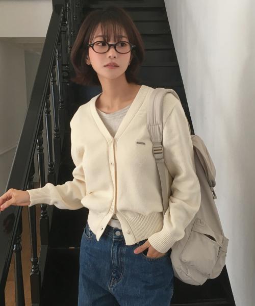 소프트 코튼 V넥 가디건 MDCD054_5 Colors