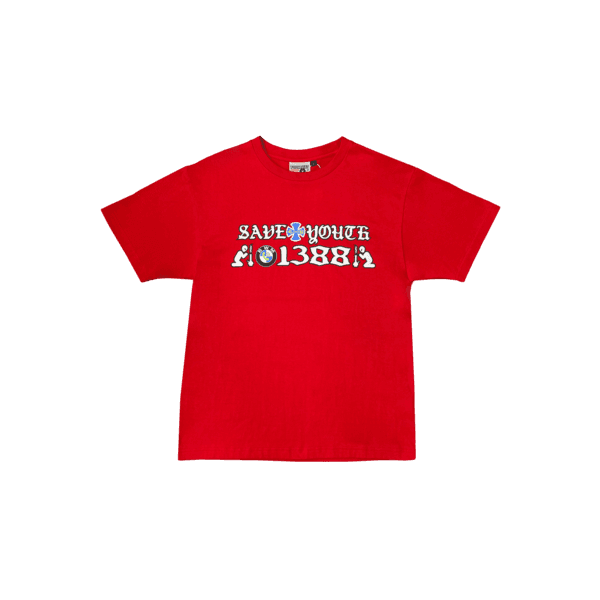 SAVE YOUTH T SHIRT (RED)