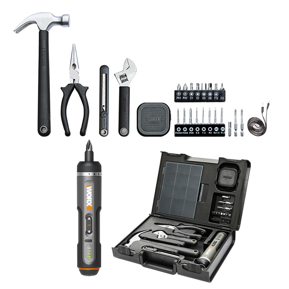 웍스 충전 스크류 전동드라이버 세트 4V WX242.1 : 웍스