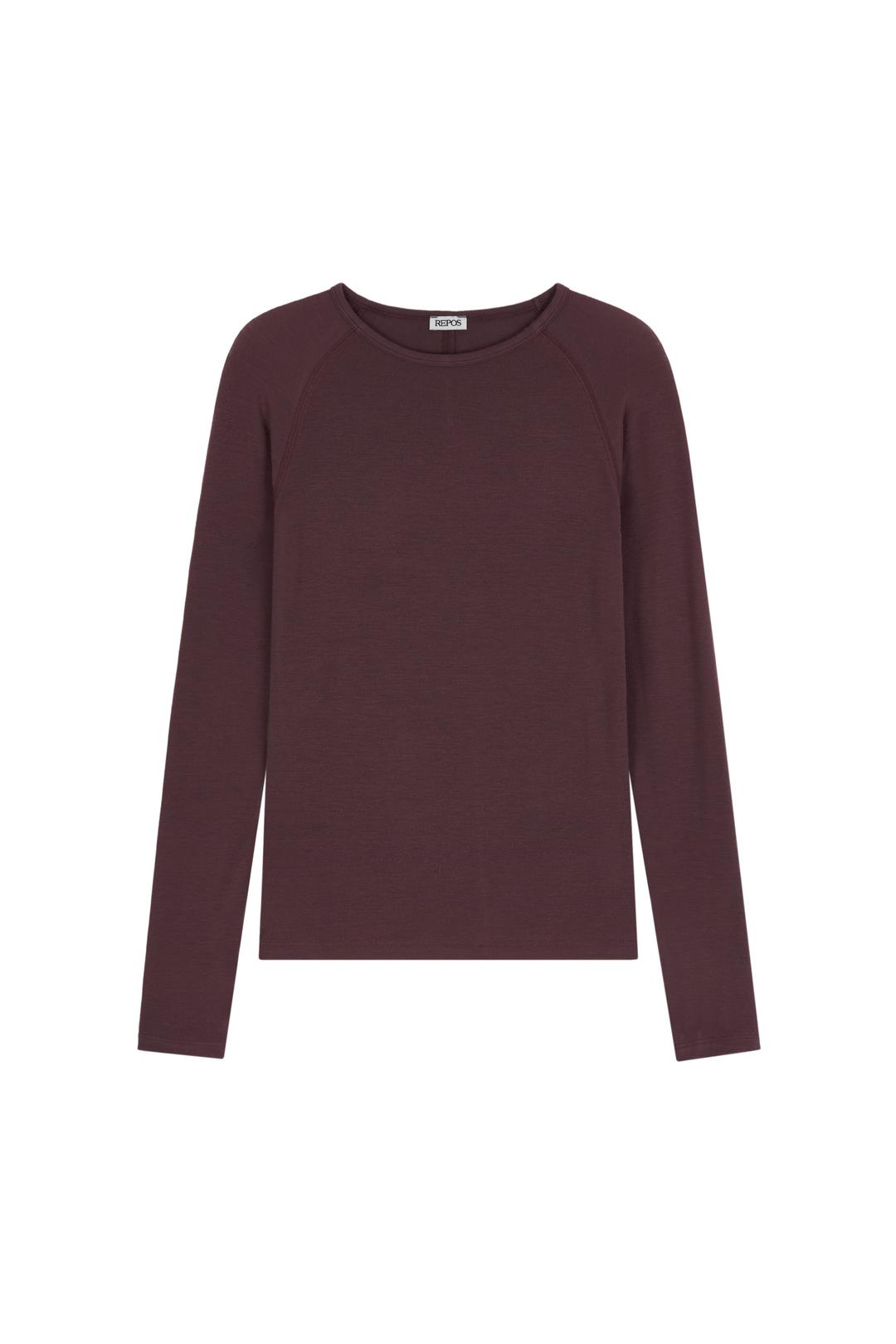 WOOL RAGLAN T-SHIRT (PURPLE)