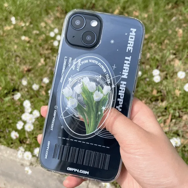 [아크릴톡+젤리] 심플화이트무드 모음 (아이폰14 폴드4 S23 a23 a33 a53 z플립4 젤리케이스 갤럭시 에이블리 감성 빈티지 아크릴톡 그립톡 봄 셀럽)