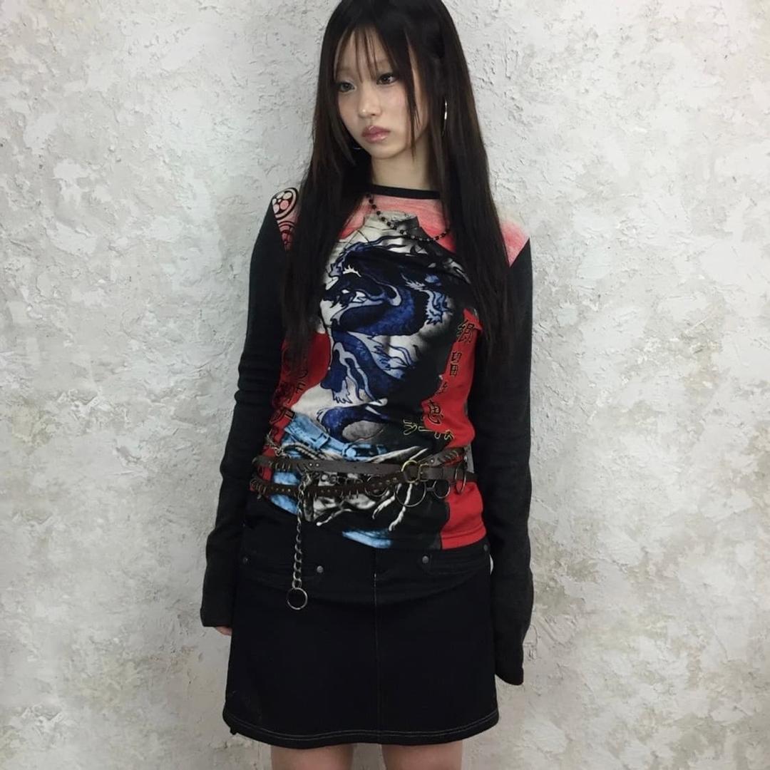 장 폴 고티에 S/S 1999 밀로의 비너스 드래곤 토르소 롱 슬리브 탑 | 후루츠패밀리