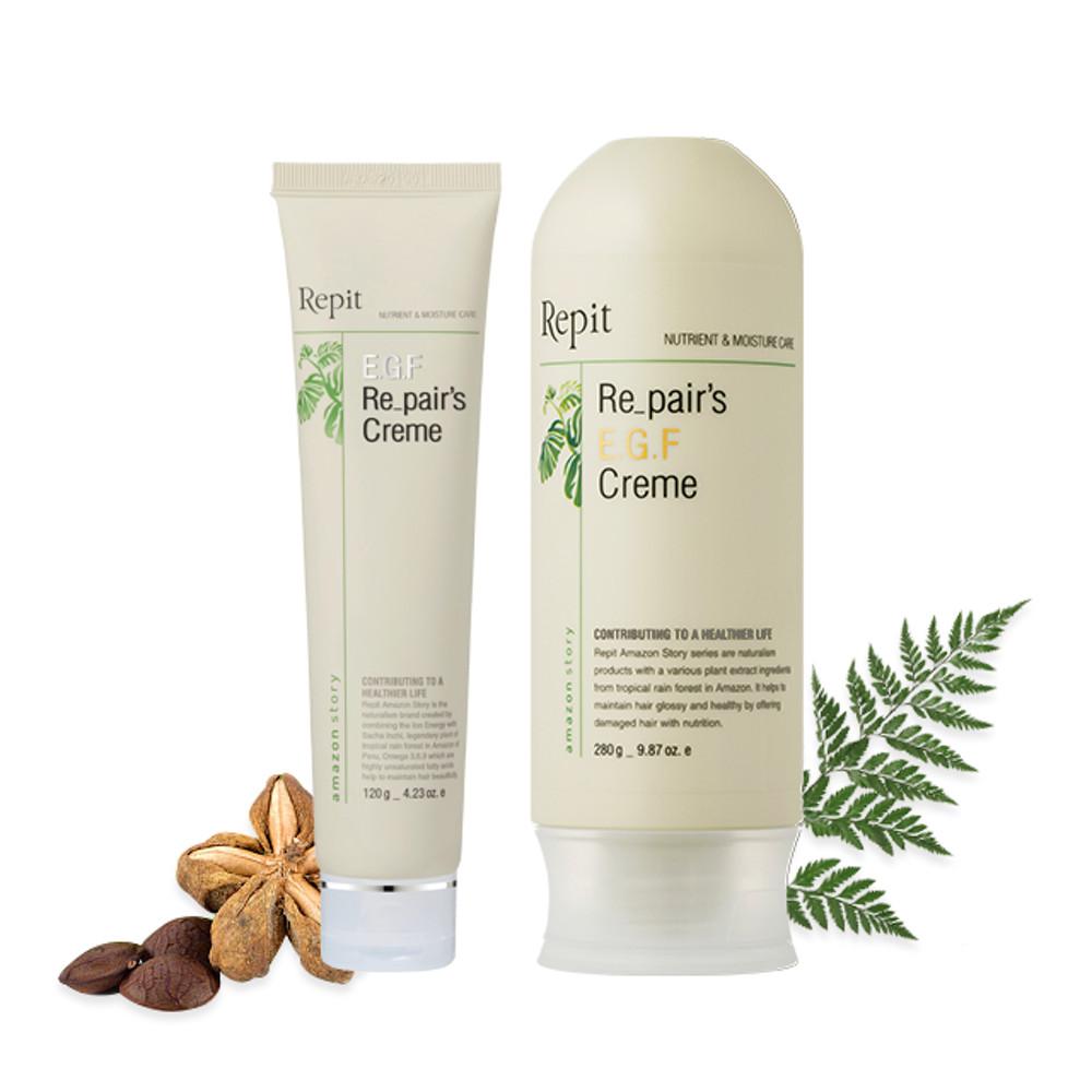 레삐 EGF 크림 헤어 에센스 280g 극손상 손상모발 보습 영양 자연유래