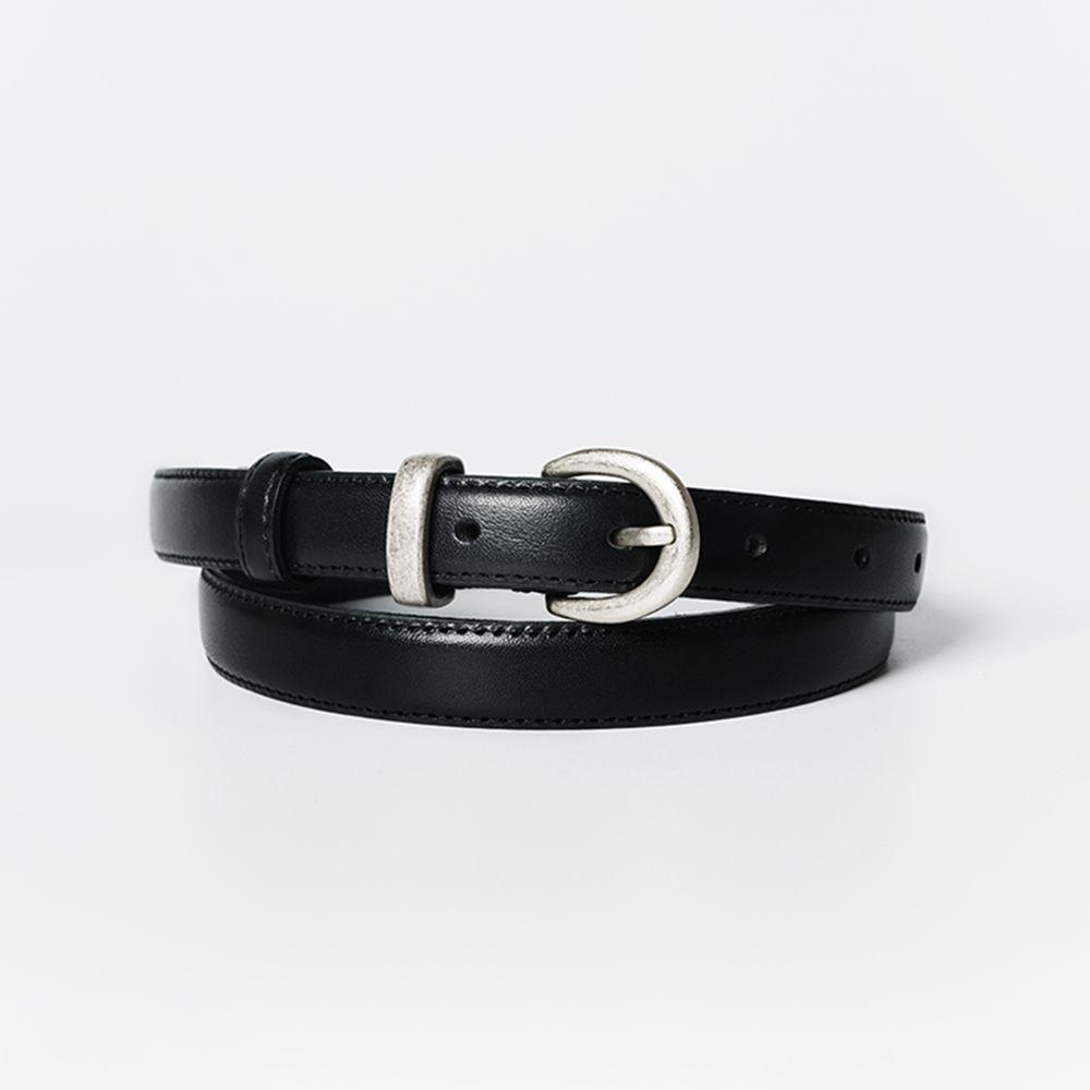 Classic Italian Leather Belt (Black)