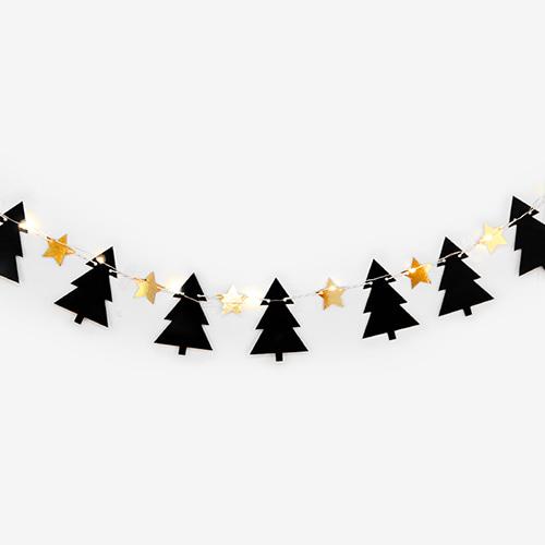 트리와 스타 가랜드 + 조명 set