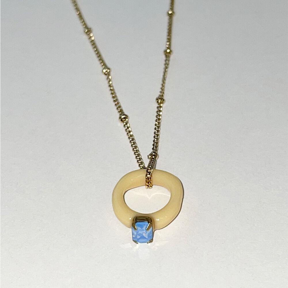 Baby Foi necklace, BONNIE BLUE; 베이비 푸아 네크리스 보니 블루