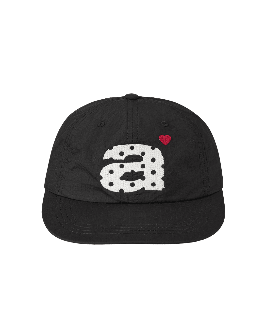 [5/16 예약발송] DOT SMALL LETTER NYLON CAP [BLACK]