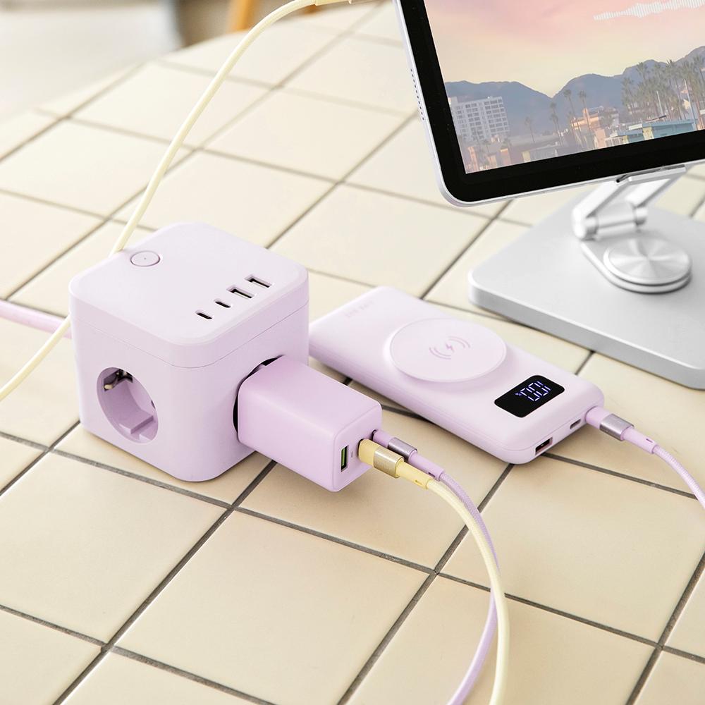 라이프썸 GaN 65W PD C타입 고속 충전기 3포트 (LFS-HA58)