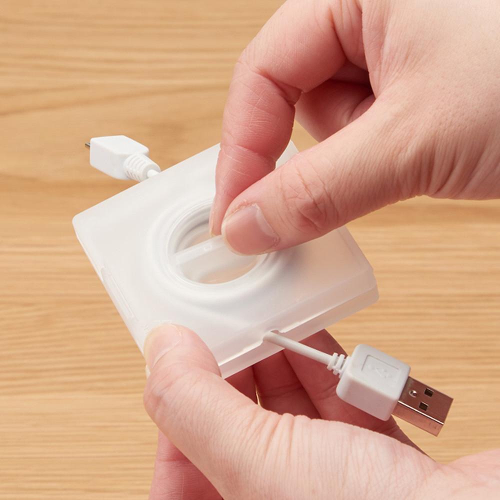 무인양품 심플 케이블 정리함 2type