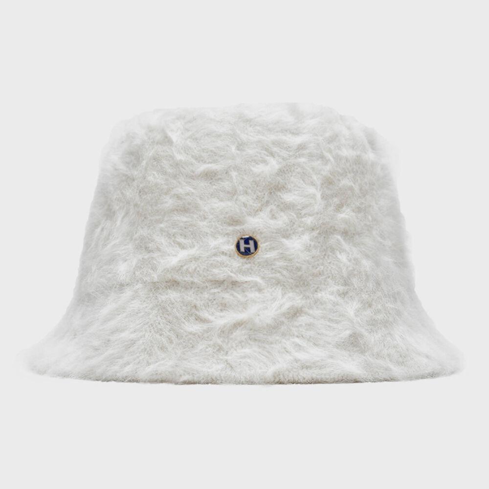 H FUR BUCKET HAT_ivory
