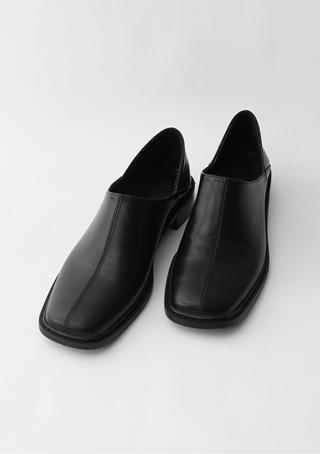diagonal detail loafer (2colors)