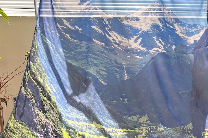 힐링 그 이상의 가치, 쉬폰 패브릭 포스터 Switzerland # / 85x150cm