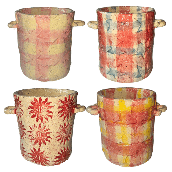 Checker Pot (4types)