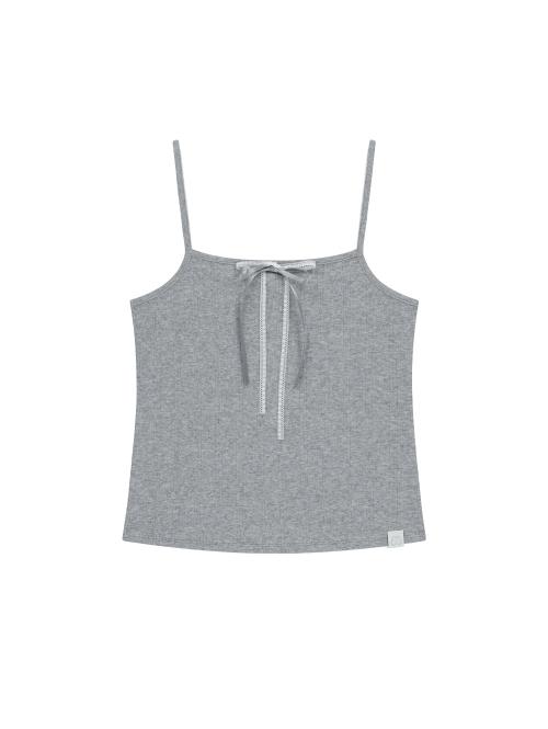 POINTELLE RIBBON CAMI [HEATHER GREY]