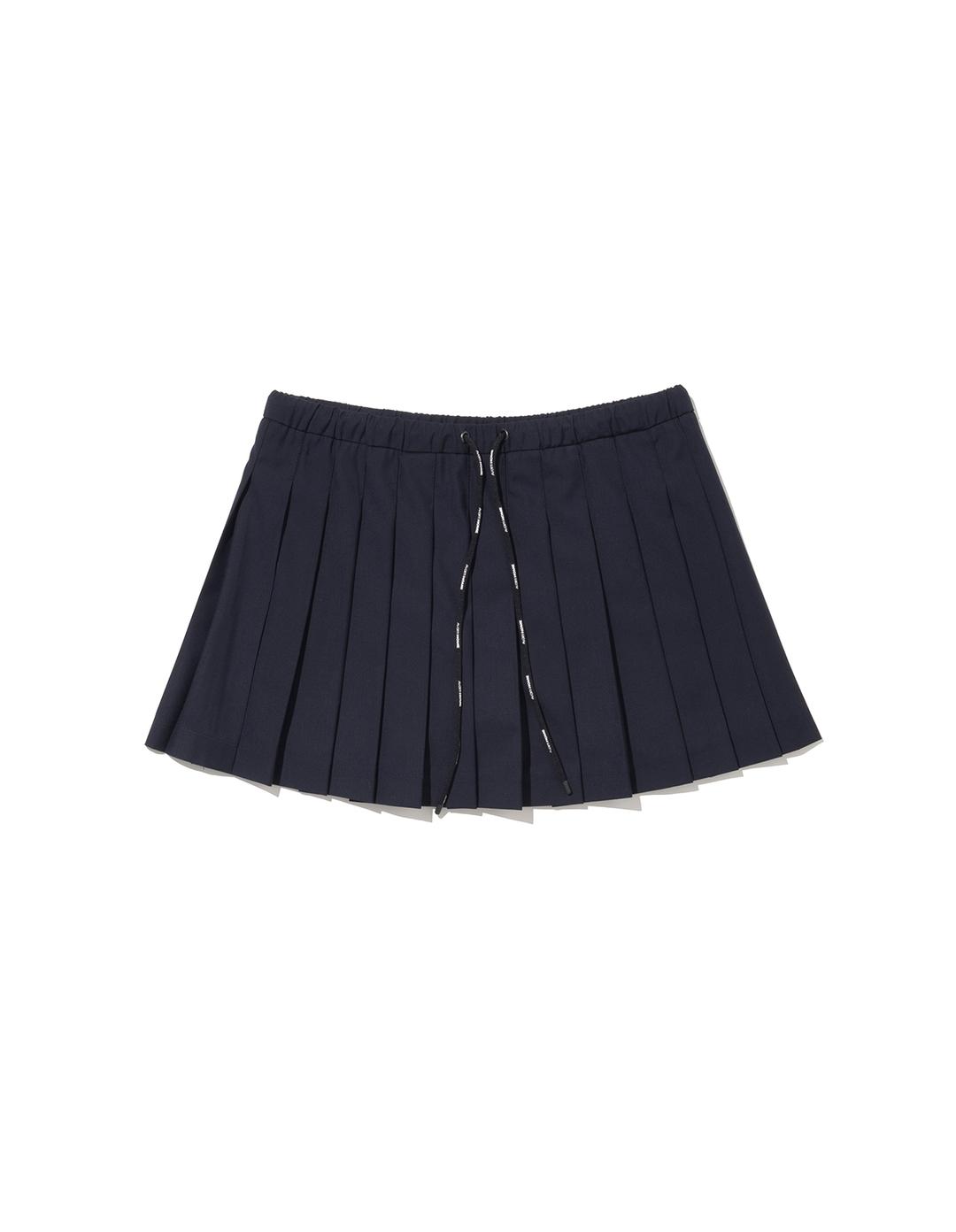 [2차 리오더] Pleats Mini Skirt Navy