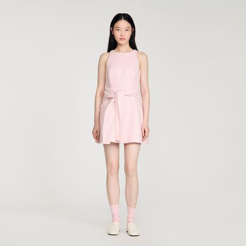 Sequin tweed short dress | Sandro RE