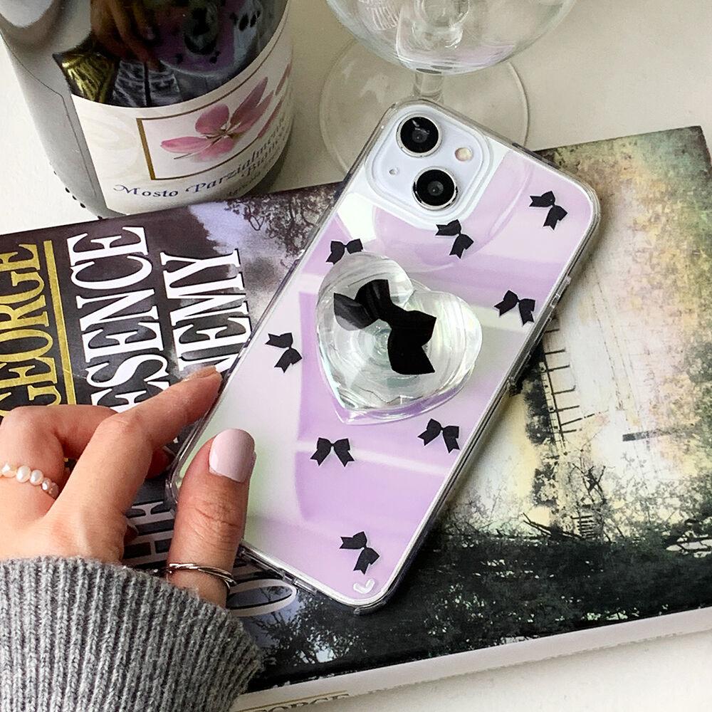 스몰 리본 패턴 디자인 [글로시미러 폰케이스]