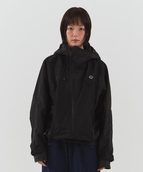 아크 집업 윈드브레이커 (블랙)