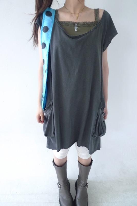 washing pocket long tee (2color)