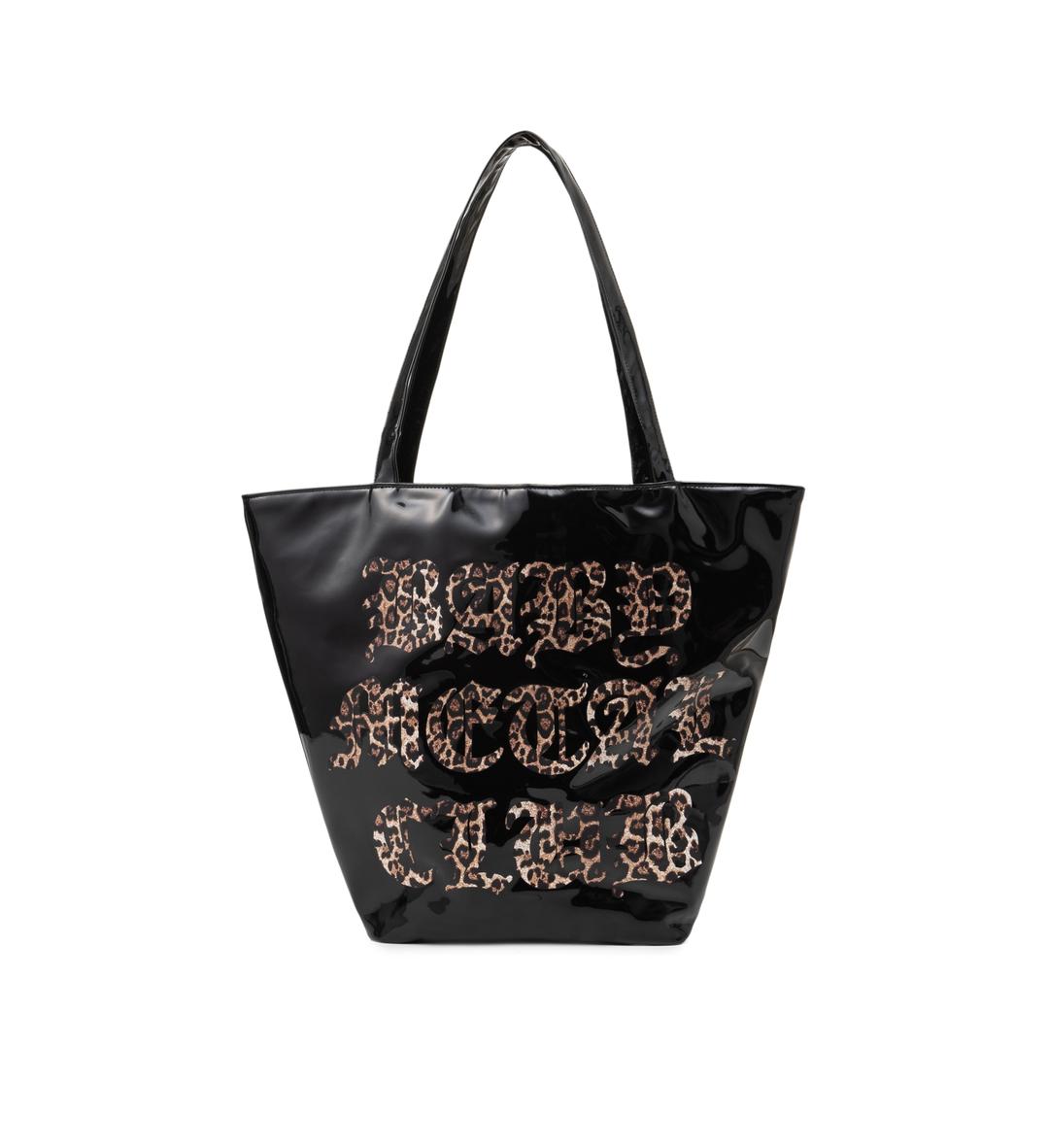 Leopard logo enamel bag - 2col