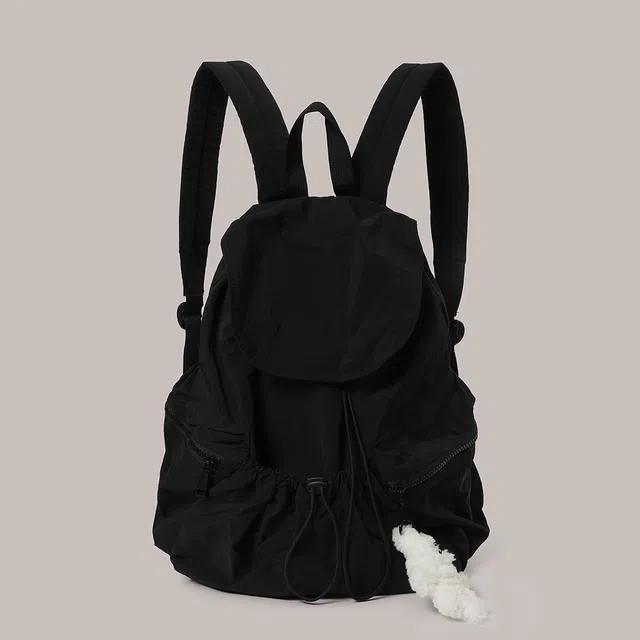[5월 13일 예약배송][키링증정] Rustle String Backpack - Black